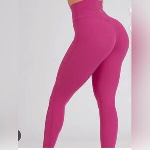 Candid Cross Waist Legging legacy size small pink buffbunny